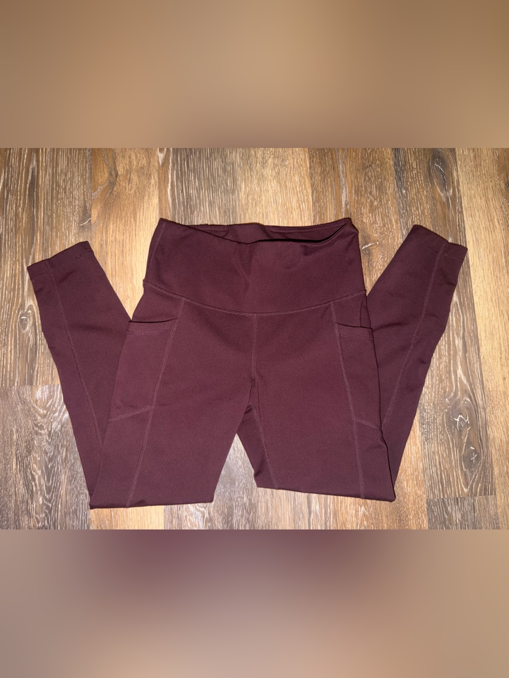 Yogalicious Maroon High-Rise Leggings